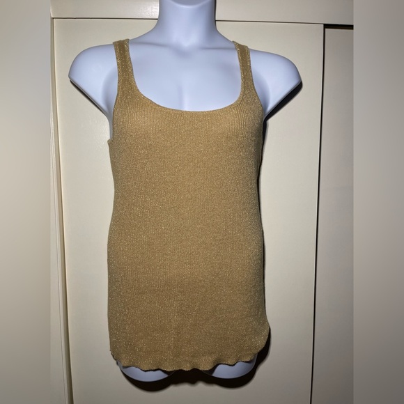 Xhilaration Tops - Gold Sleeveless Women's Tank Top XXL